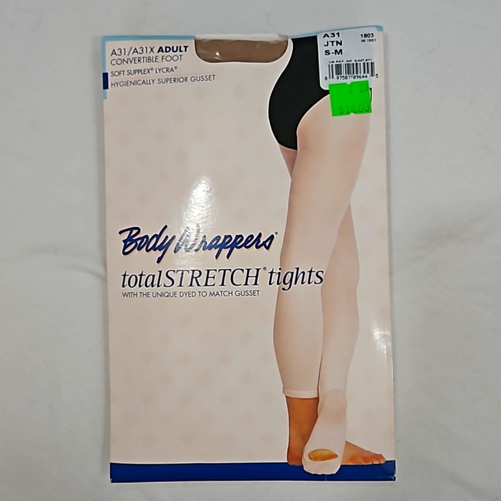 BodyWrappers totalStretch Tights. Adult S-M Tan